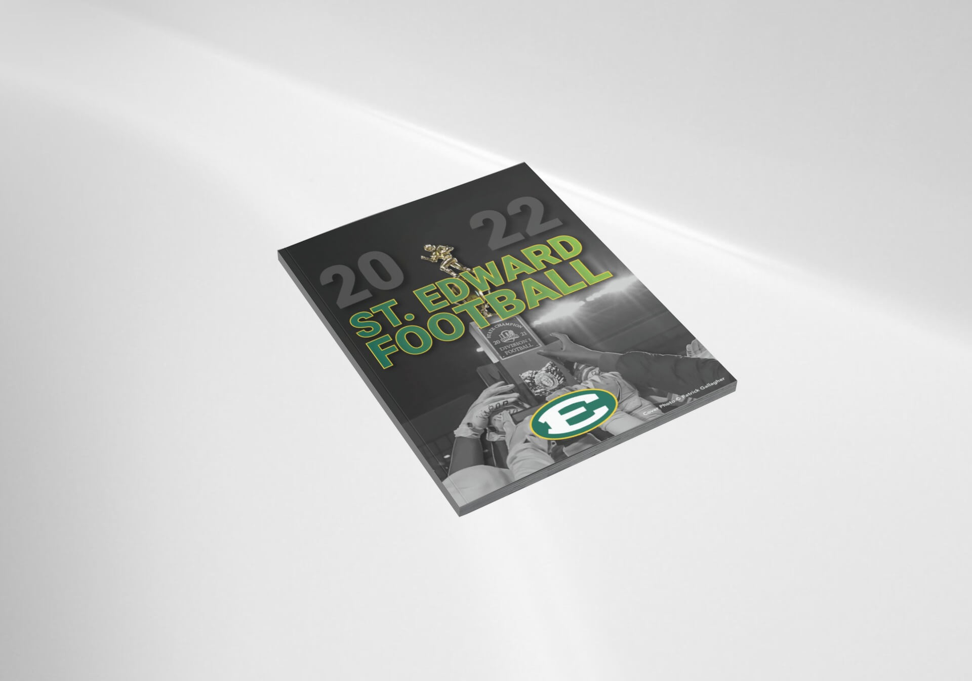 st. edward high school 2022 football program mockup